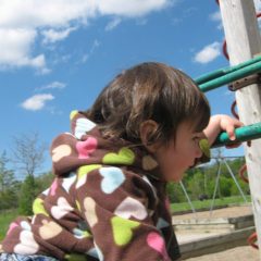 child climbing