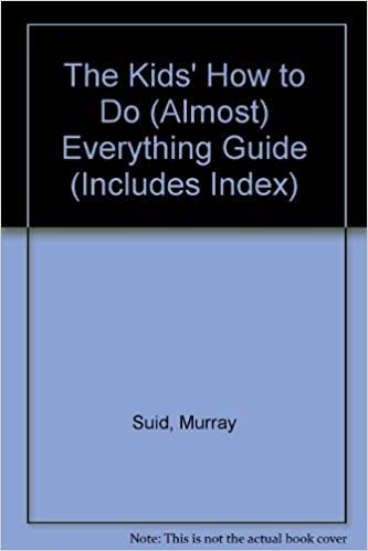 blue book cover example for a self published book by Murray Suid titled "The Kids' How to Do(Almost) Everything Guide (Includes Index)