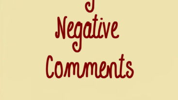 dealing with negative comments
